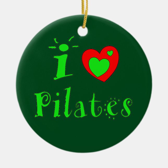 I Liebe Pilates - Weihnachtsschmuck (Vorne)