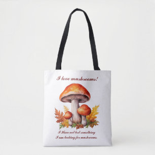 I Liebe Pilze Tasche