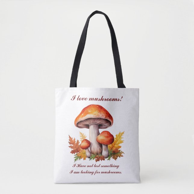 I Liebe Pilze Tasche (Vorderseite)