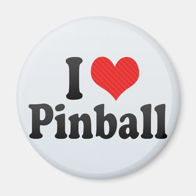 I Liebe Pinball Magnet (Vorne)