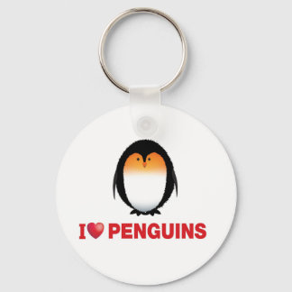 i Liebe Pinguine Schlüsselanhänger