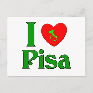 I Liebe Pisa Italien Postkarte