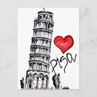I Liebe Pisa Postkarte