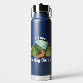 I Liebe Pissen draußen Kinder Wasserflasche Trinkflasche