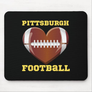I Liebe Pittsburgh Fußball Herz Frauen Kleinkind G Mousepad