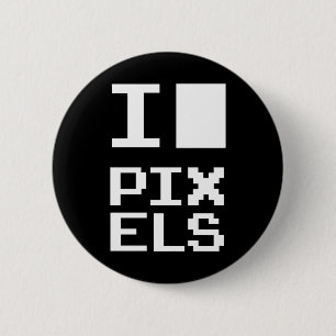 I Liebe Pixel Button