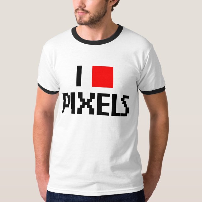 I Liebe-Pixel T-Shirt (Vorderseite)