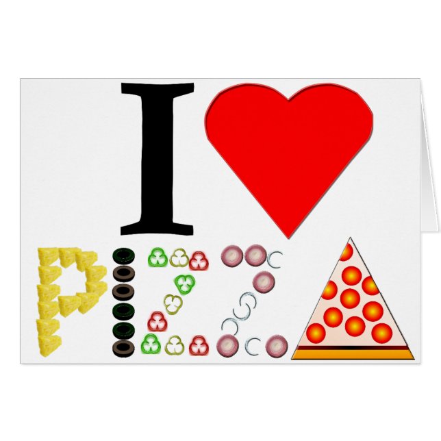 I Liebe Pizza (Vorderseite (Horizontal))