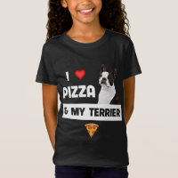 I Liebe Pizza and My Boston Terrier Dog Pepperoni