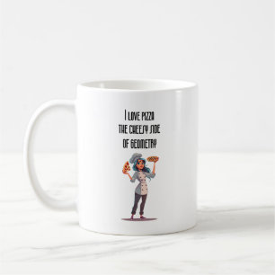 "I Liebe Pizza" geometrische Tasse