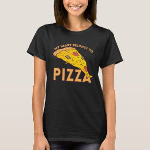 I Liebe Pizza Heart Valentinstag_5 T-Shirt