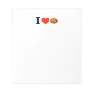 I Liebe Pizza Notizblock