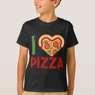 I Liebe Pizza Slice Herzform Futter Liebhaber für T-Shirt