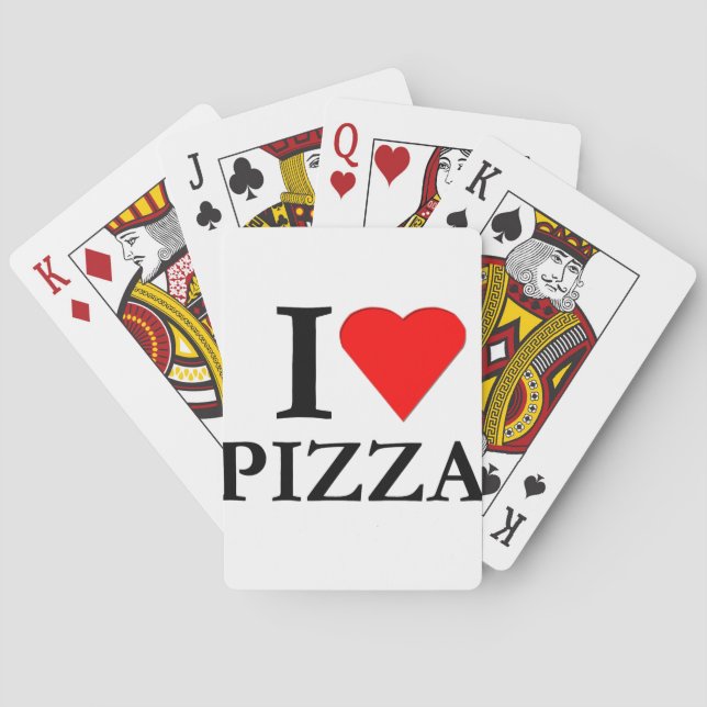 I Liebe Pizza Spielkarten (Rückseite)