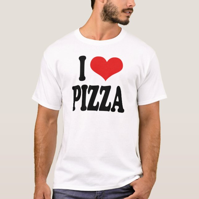 I Liebe-Pizza T-Shirt (Vorderseite)