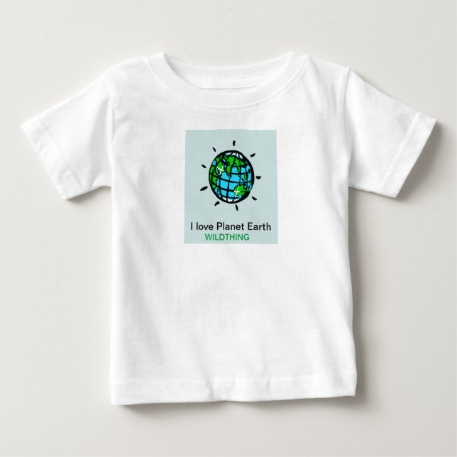 I Liebe Planet Erde - Wildnis - Erhaltung - Baby T-shirt (Vorderseite)