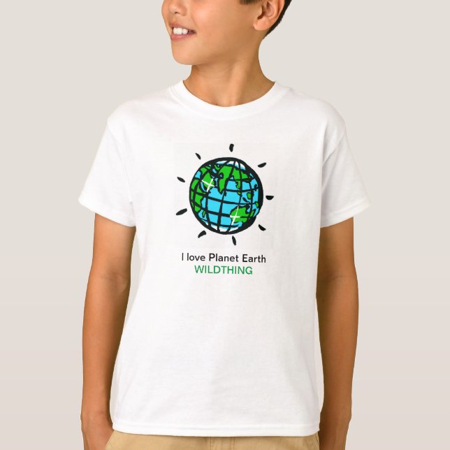 I Liebe Planet Erde - Wildnis - Natur - T-Shirt (Vorderseite)