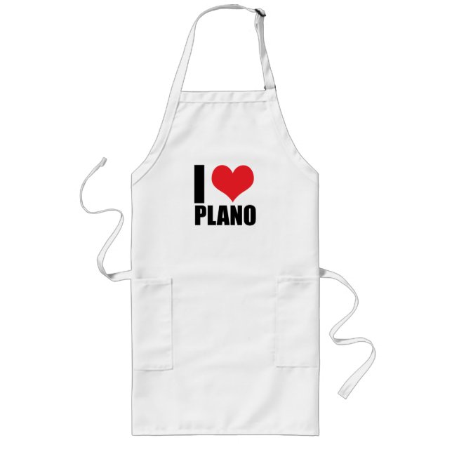 I Liebe Plano Lange Schürze (Vorne)