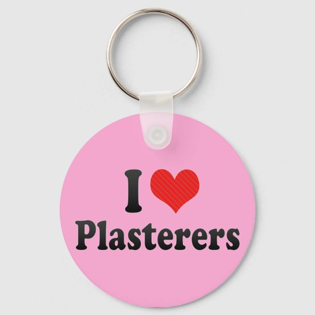 I Liebe Plasterers Schlüsselanhänger (Vorderseite)