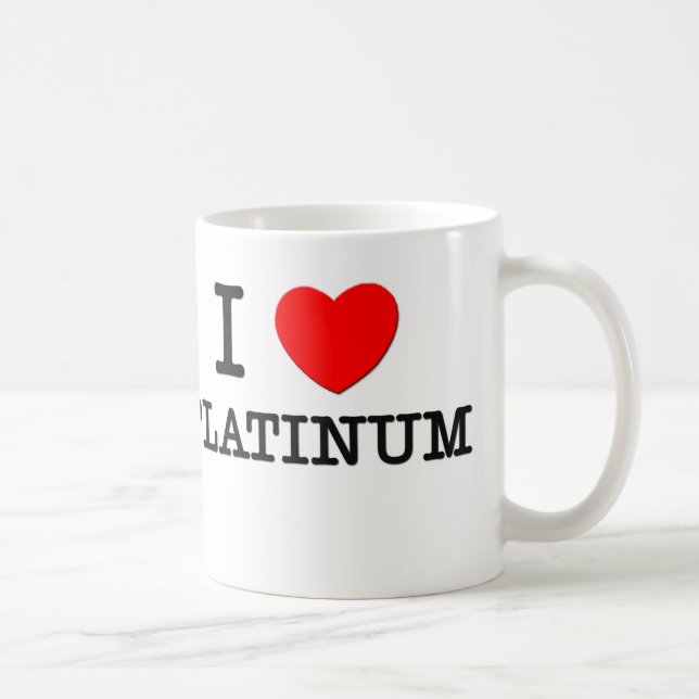 I Liebe-Platin Kaffeetasse (Rechts)
