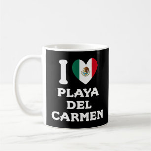 I Liebe Playa del Carmen Herz - Mexiko Flag 1 Kaffeetasse
