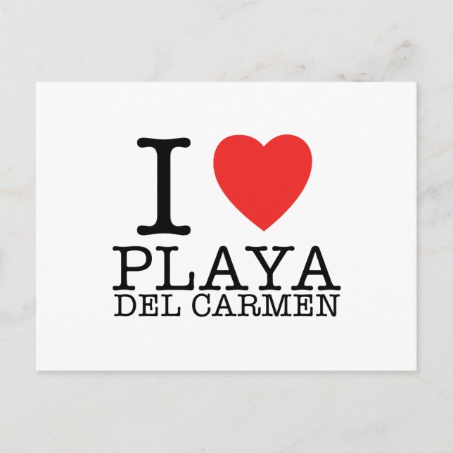 I Liebe Playa del Carmen Postkarte (Vorderseite)