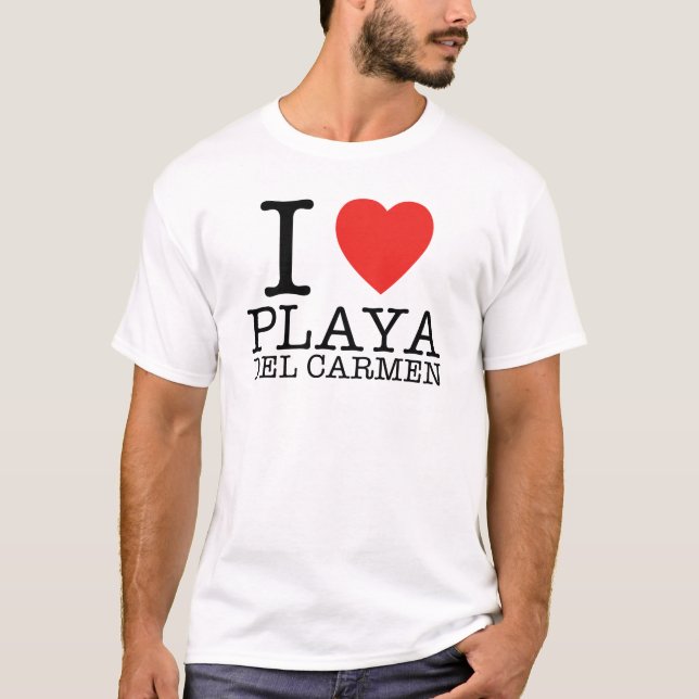 I Liebe Playa del Carmen T-Shirt (Vorderseite)