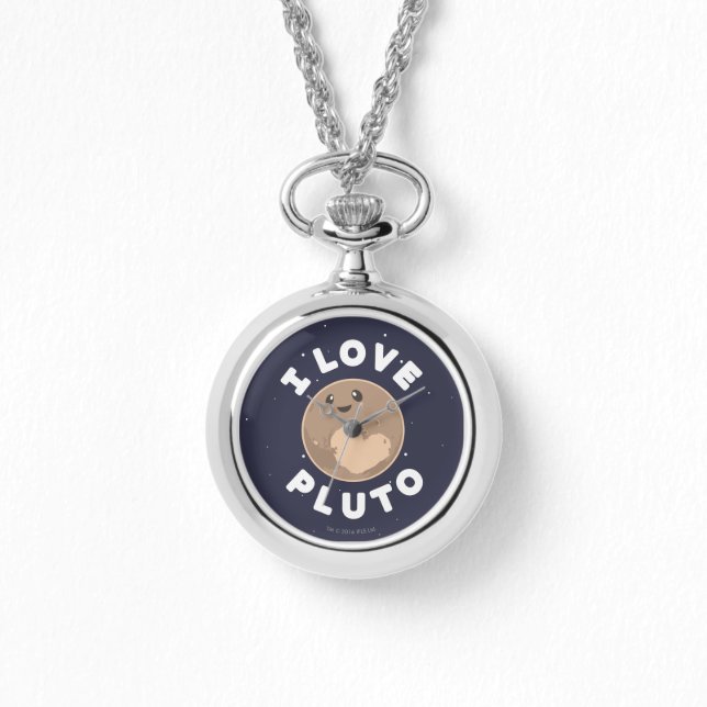 I Liebe Pluto Armbanduhr (Vorderseite)