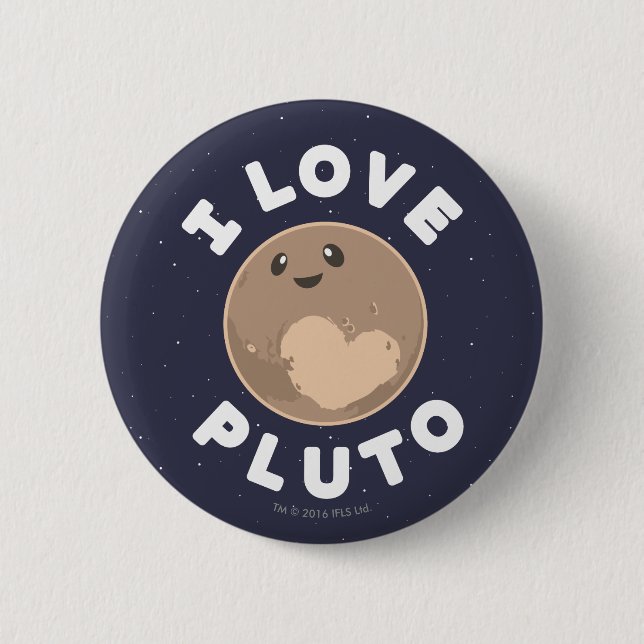 I Liebe Pluto Button (Vorderseite)