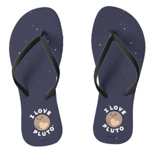 I Liebe Pluto Flip Flops