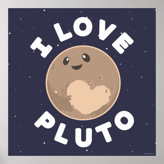 I Liebe Pluto Poster (Vorne)