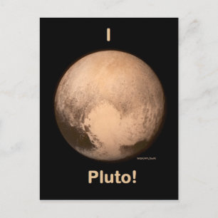 I Liebe Pluto! Postkarte
