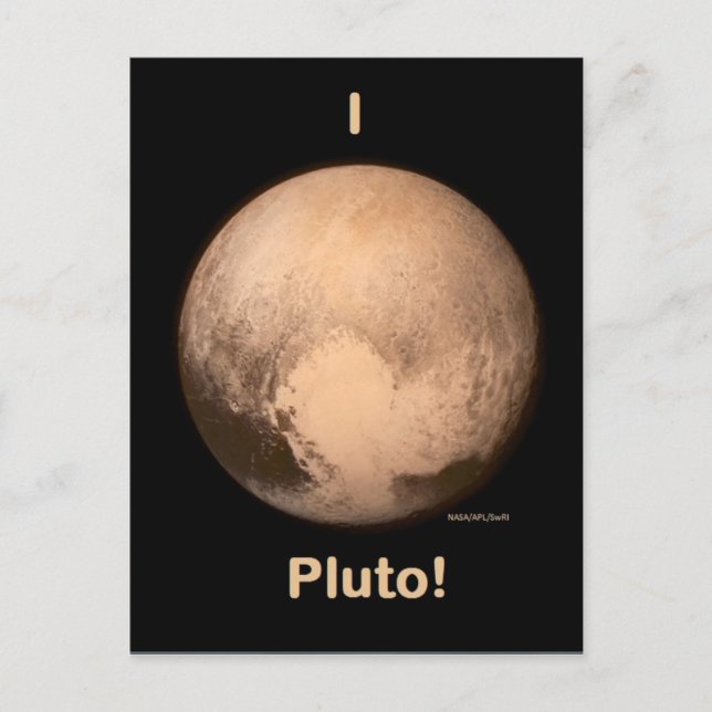 I Liebe Pluto! Postkarte (Vorderseite)
