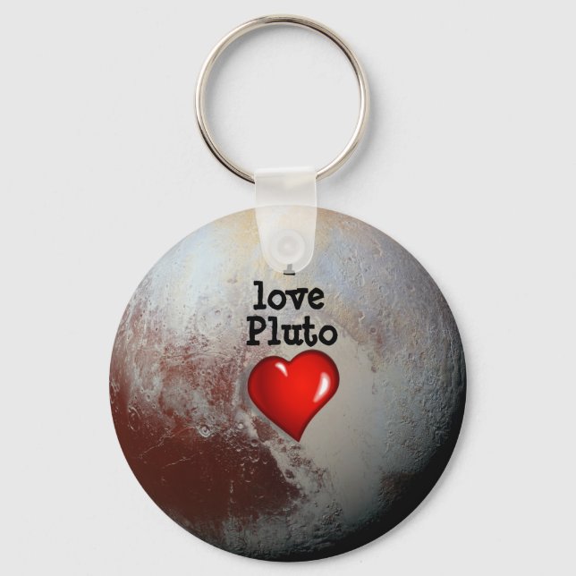 I Liebe Pluto Schlüsselanhänger (Vorderseite)