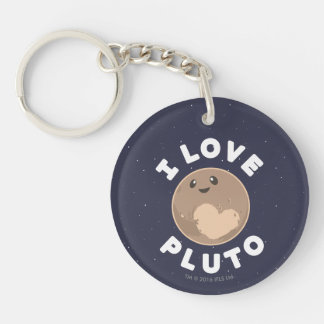 I Liebe Pluto Schlüsselanhänger