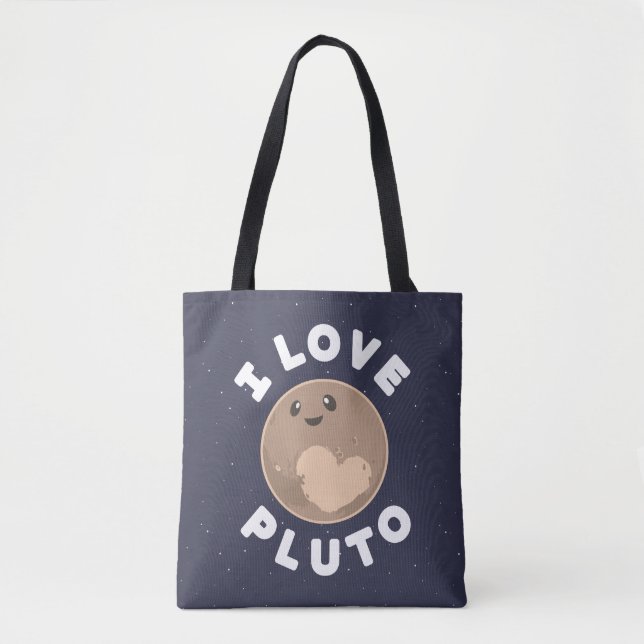 I Liebe Pluto Tasche (Vorderseite)