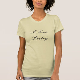 I Liebe Poetry Adult's T - Shirt (Cream & Black)