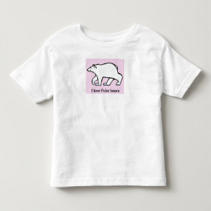 I Liebe POLAR BEARS - Tiergrafik- Arktis Kleinkind T-shirt