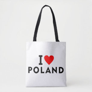 I Liebe Polen Land wie Herztourismus Tasche