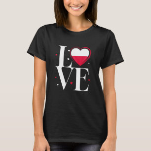 I Liebe Polen Vintage polnische Wurzeln Herz Polen T-Shirt