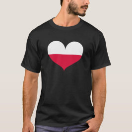 I Liebe Polnische Flagge T-Shirt