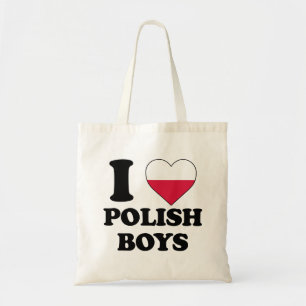 I Liebe Polnische Jungen Tragetasche