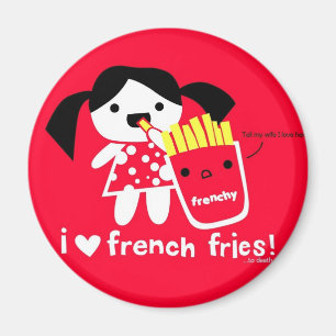 I LIEBE-POMMES-FRITESmagnet Magnet