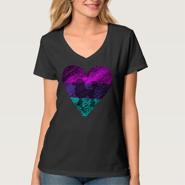 I Liebe Poodle T-Shirt (Vorderseite)
