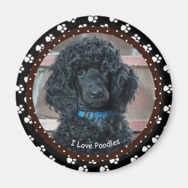 I Liebe Poodles Magnet