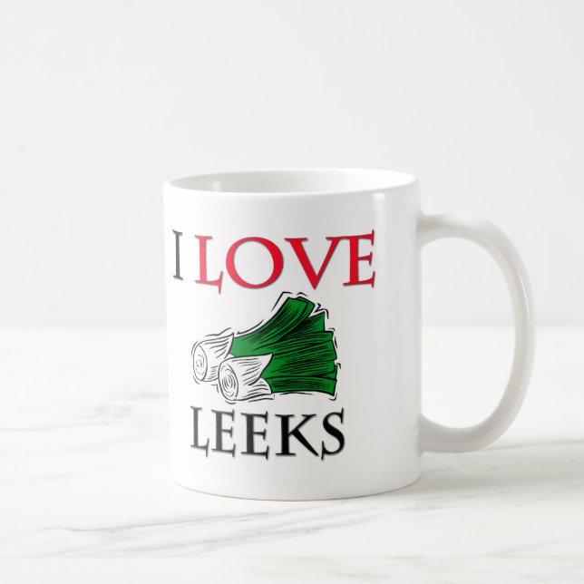 I Liebe-Porrees Kaffeetasse (Rechts)
