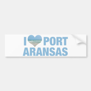 I Liebe Port Aransas Autoaufkleber