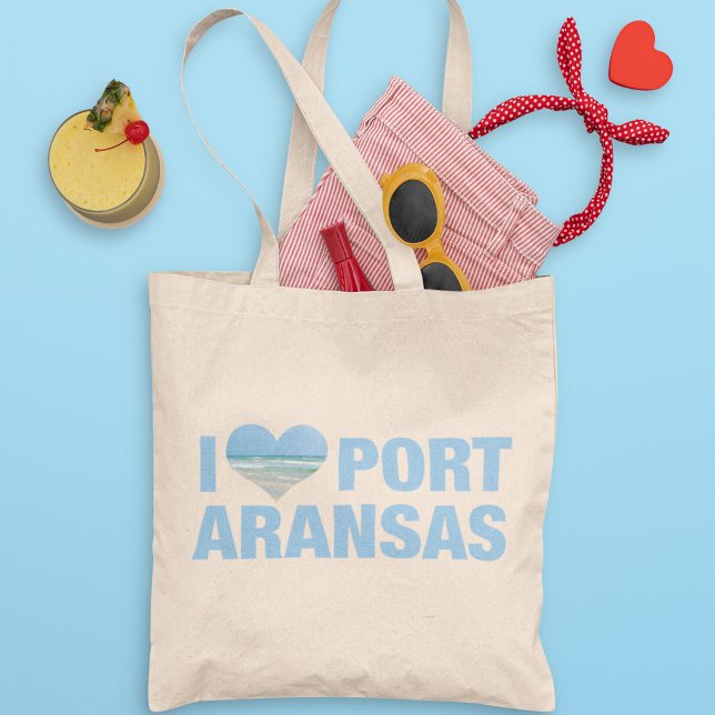 I Liebe Port Aransas Niedlich Texas Beach Urlaub Tragetasche (Von Creator hochgeladen)