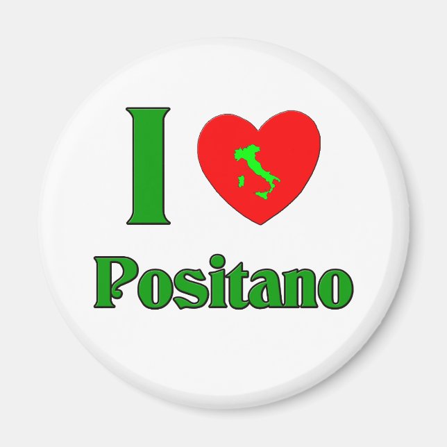 I Liebe Positano Italien Magnet (Vorne)