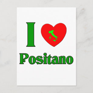 I Liebe Positano Italien Postkarte